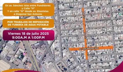 Suspensin del servicio de agua potable en sectores de la Colonia Libertad