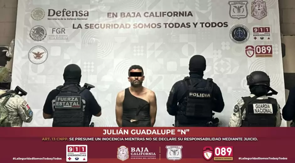 Detenidos en operativo en la zona del Valle de Mexicali