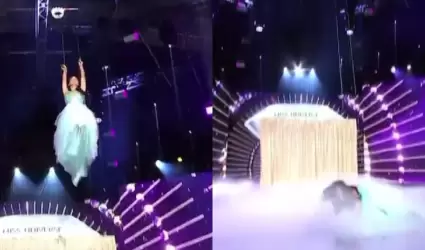 Laura Prez cada en vivo