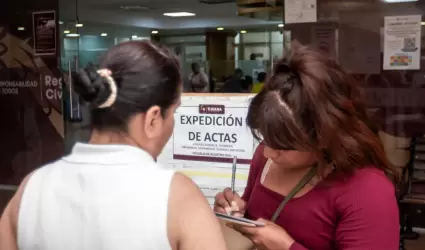 Actas ante el Registro Civil