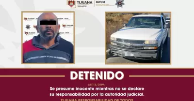 Persona sospechosa de agresin armada a Polica Municipal de Tecate