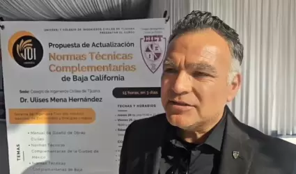 Roberto Mndez Meza, expresidente del Colegio de Ingenieros Civiles de Tijuana