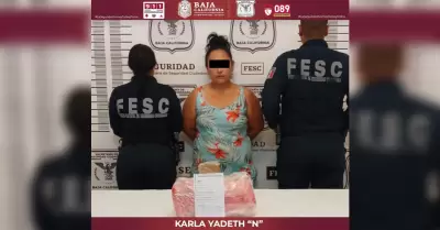 Detenida con ms de 2 kg de metanfetamina en Ensenada