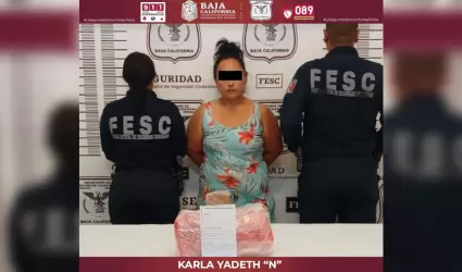 Detenida con ms de 2 kg de metanfetamina en Ensenada