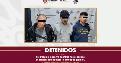Detenidos por robo con violencia a casa habitación