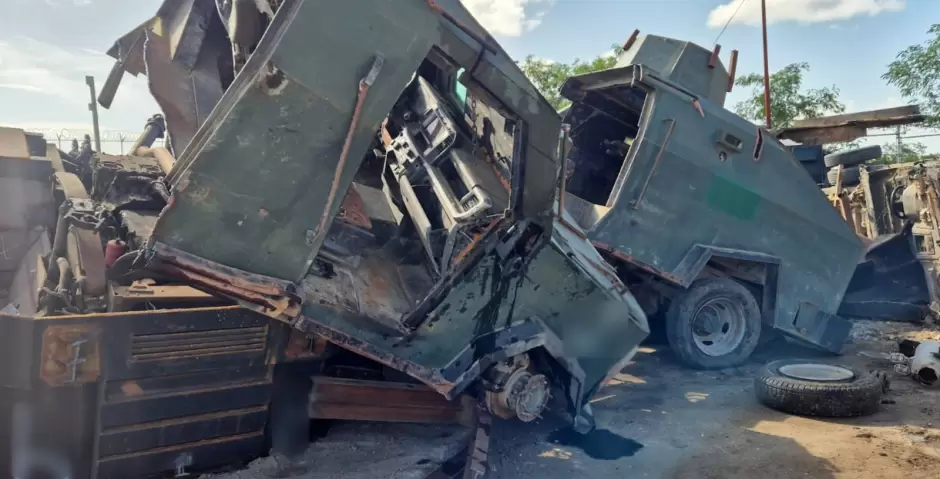 Destruyen 23 vehculos con blindaje artesanal