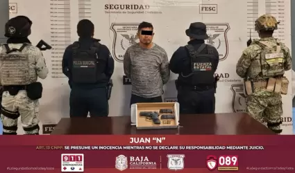Grupo de Coordinacin detiene a sujetos armados en distintos operativos