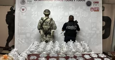 Aseguran ms de 8 kg de drogas