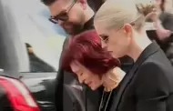 Sharon Osbourne aparece devastada en el funeral de Ozzy Osbourne