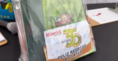 Por incrementos constantes en costo de útiles escolares, entregan paquetes para