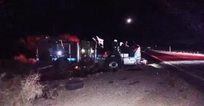 Tras accidente de unidad de Bomberos de Mexicali fallece una integrante y quedan