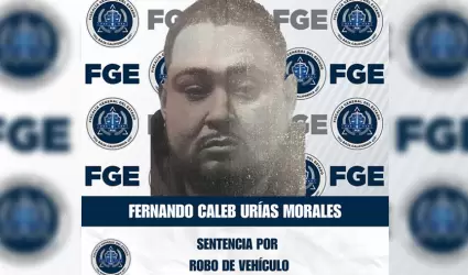 Sentenciado por robo de auto