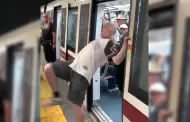 VIDEO.- Italiano intenta agredir a mexicanos en el metro de Italia; ellos le cantan Imagine