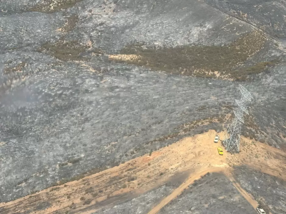 Bajo control incendio forestal en carretera libre Tecate-Mexicali