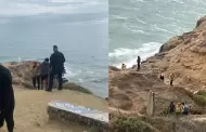Bomberos rescataron a joven atrapado en acantilado en Playas de Tijuana