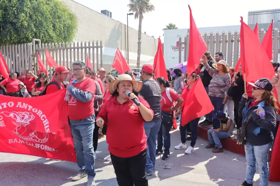 Manifestacin antorchistas