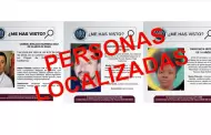 FGE localiza a tres personas con reporte de bsqueda