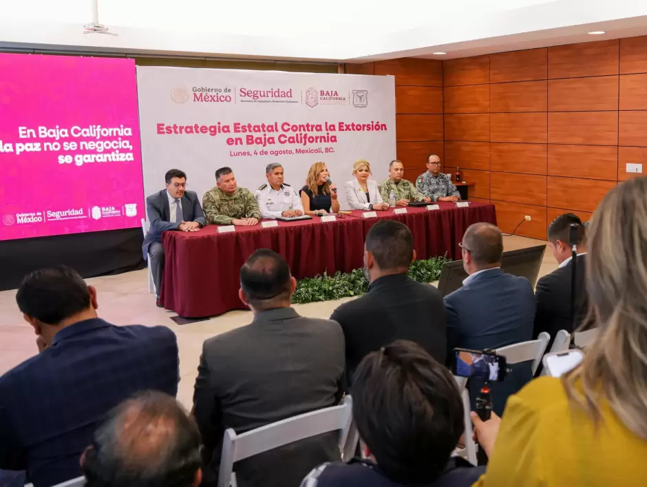 Estrategia estatal para combatir la extorsin en BC
