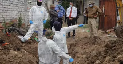 Fosa clandestina en Guanajuato.
