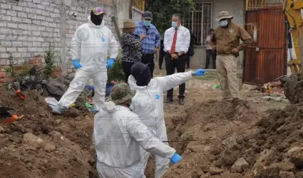 Fosa clandestina en Guanajuato.