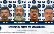 Cuatro detenidos en cateos por narcomenudeo