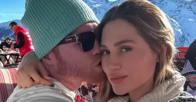 Sal "Canelo" lvarez y su esposa Mara Fernanda
