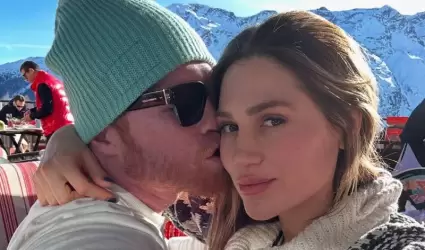 Sal "Canelo" lvarez y su esposa Mara Fernanda