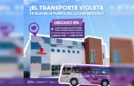 Transporte violeta acerca a las mujeres al CEJUM Mexicali