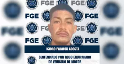 Sentenciado tras robo equiparado de vehculo de motor