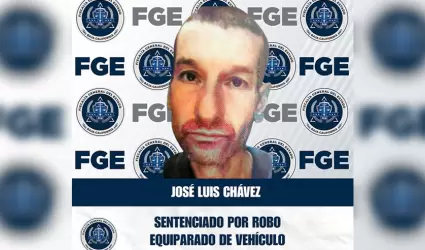 Sentenciado por robo de vehculo