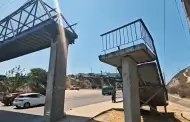 VIDEO.- Inhabilitan puente del Rosas Magalln frente a comandancia Margarito Saldaa; peatones deben caminar sin seguridad por pase vehicular