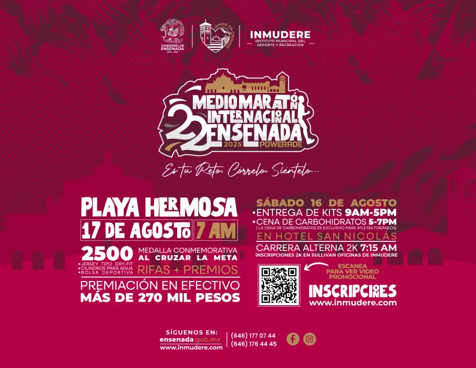 XXII Medio Maratón Internacional Powerade Ensenada 2025