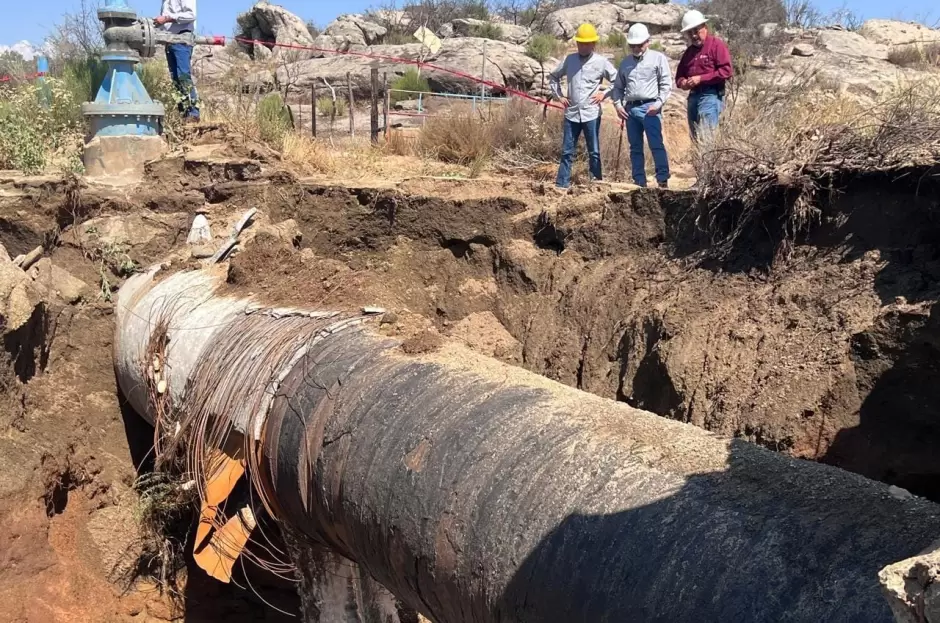 Fuga en el acueducto