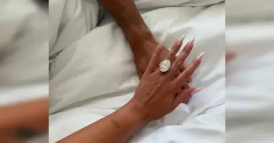 Georgina Rodrguez revela su enorme anillo de compromiso