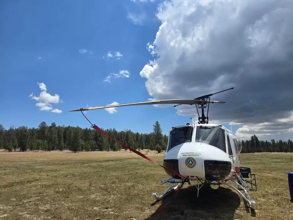 Incendio forestal en San Pedro Mrtir