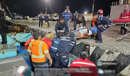 Evacuacin mdica de tripulante lesionado en buque pesquero en Ensenada