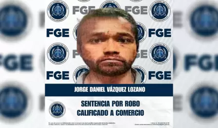 Condenado por robo calificado