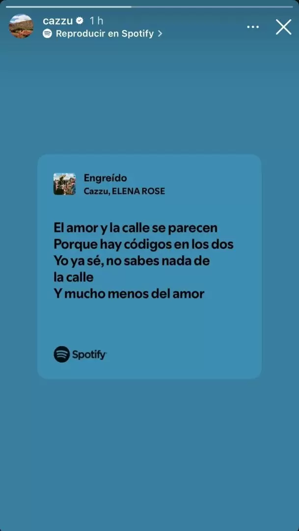 Indirecta de Cazzu a Christian Nodal