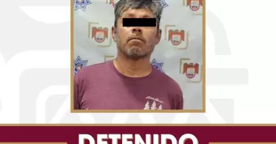 Detenido con sustancias prohibidas y sealamientos de amenazar a personal de com