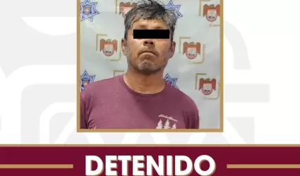 Detenido con sustancias prohibidas y sealamientos de amenazar a personal de com