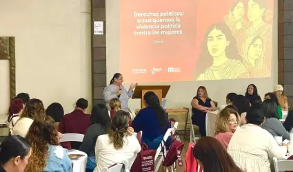 Taller contra violencia poltica organizado por Morena