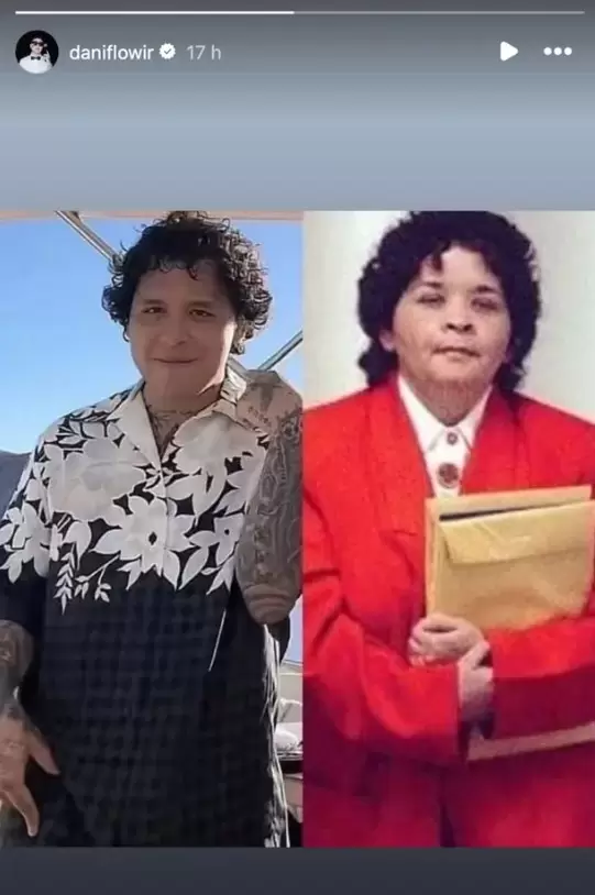 Dani Flow compara a Christian Nodal con Yolanda Saldvar