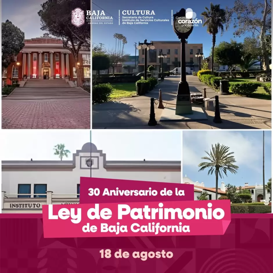 Cumple 30 años la Ley de Patrimonio Cultural de Baja California