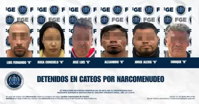 Detenidos en cateo