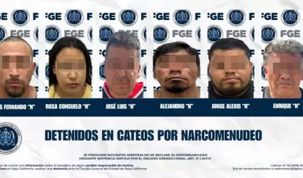 Detenidos en cateo