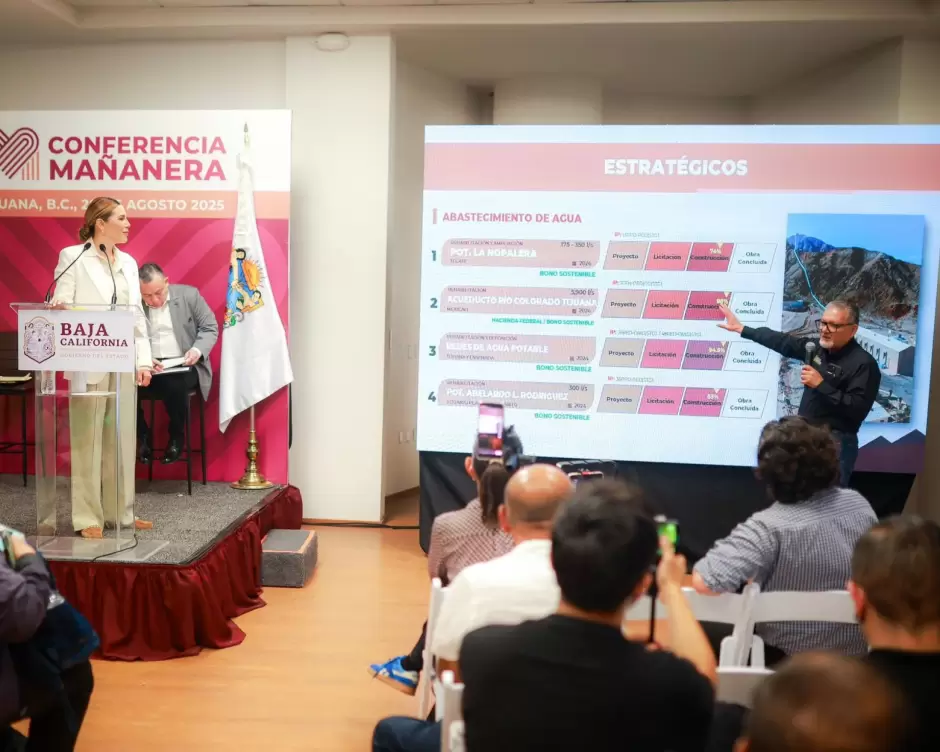 Garantiza gobernadora Marina del Pilar abasto de agua en Baja California