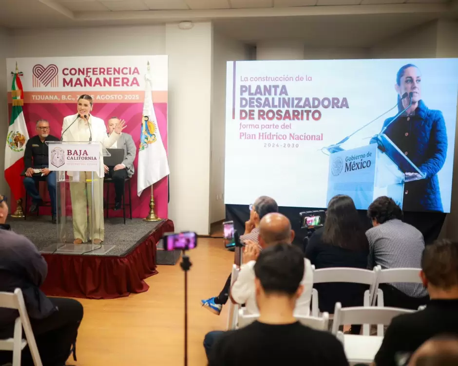 Garantiza gobernadora Marina del Pilar abasto de agua en Baja California