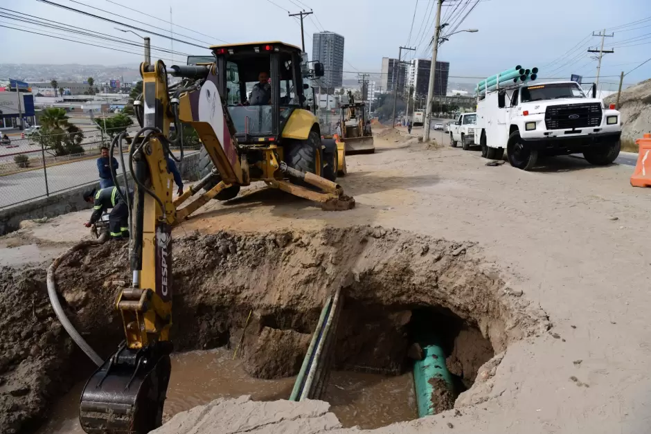 CESPT realiza reparación de fuga