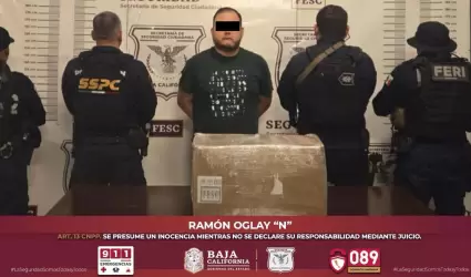 Detenido con ms de 23 kilos de metanfetamina en Tijuana