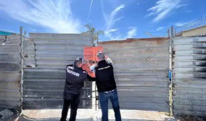 Clausura de establecimiento irregular en la colonia Jardn Dorado